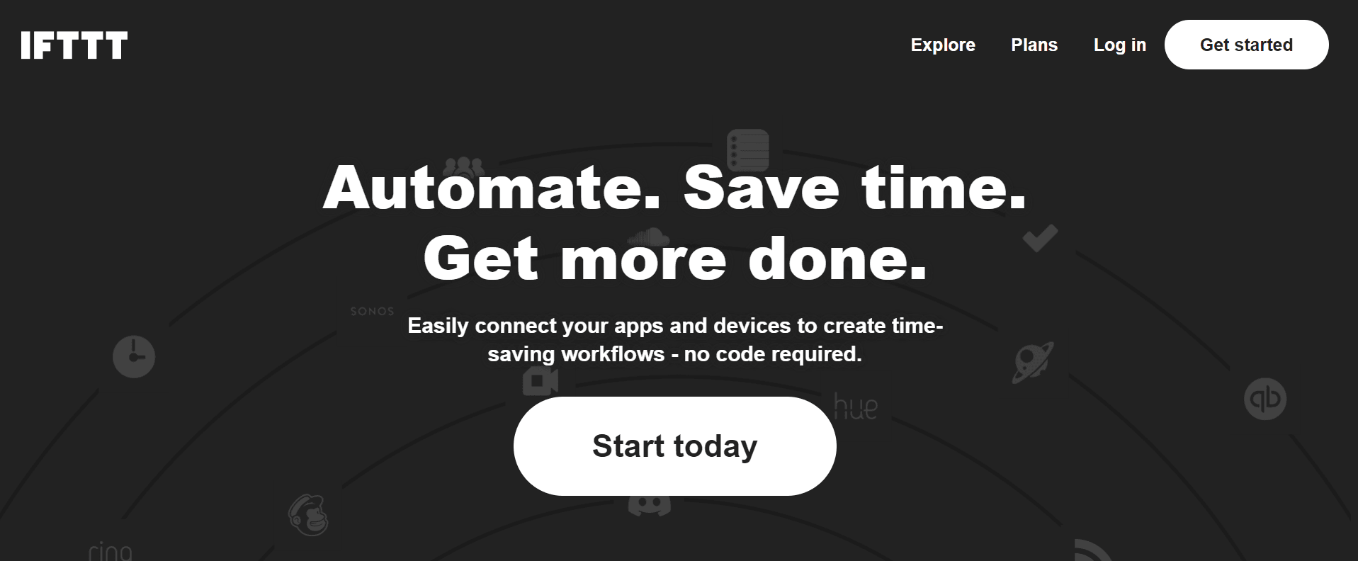 ifttt home page image