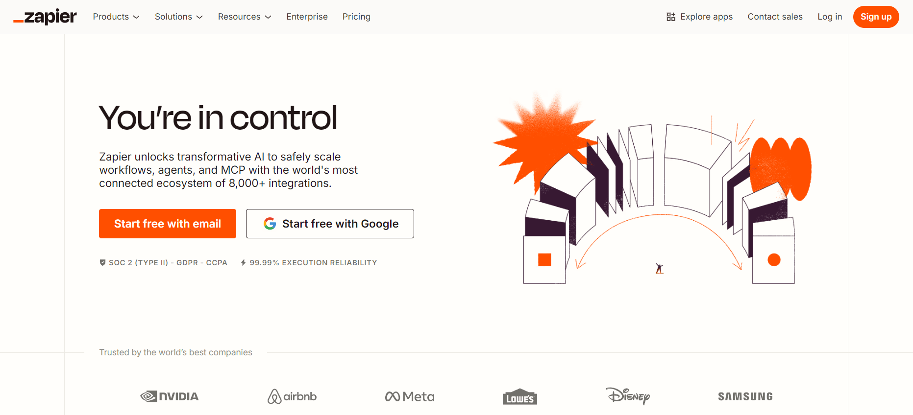 zapier home page dashboard