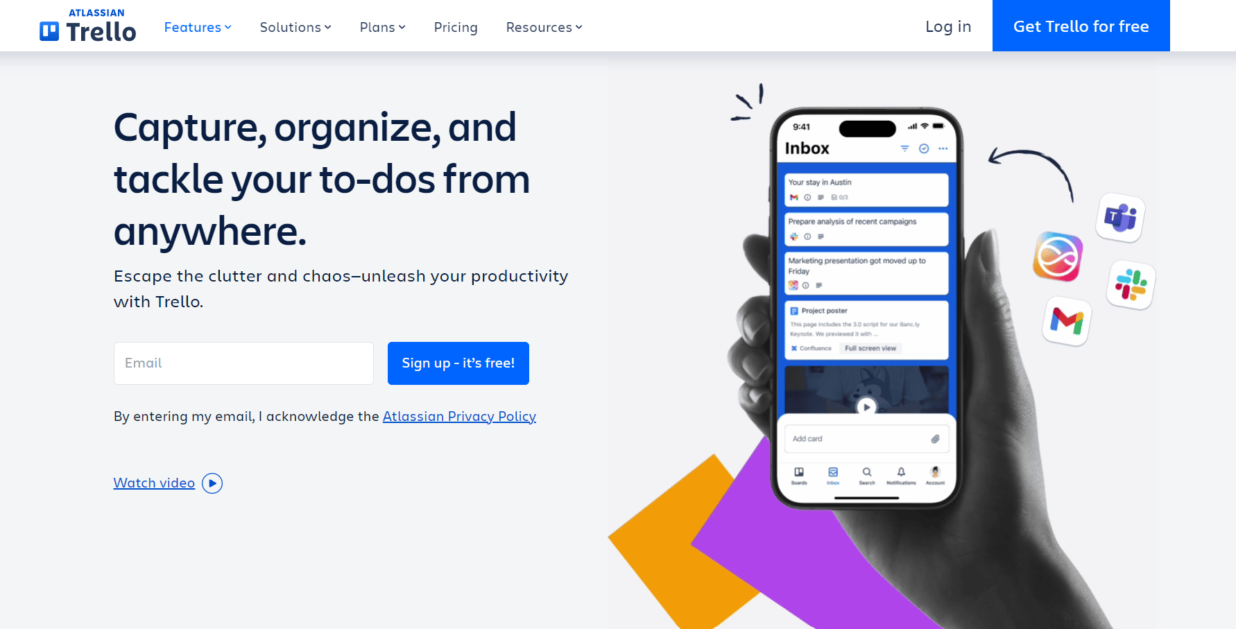trello home page dashboard image