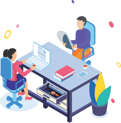 office employees working in bpm