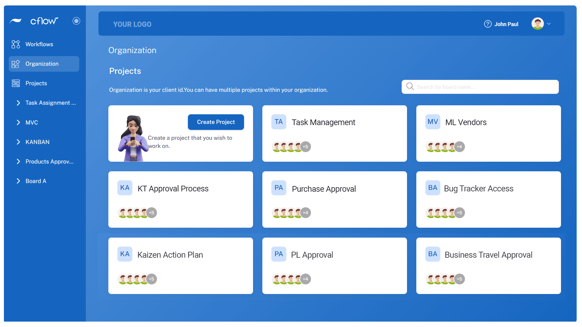 kanban projects cflow