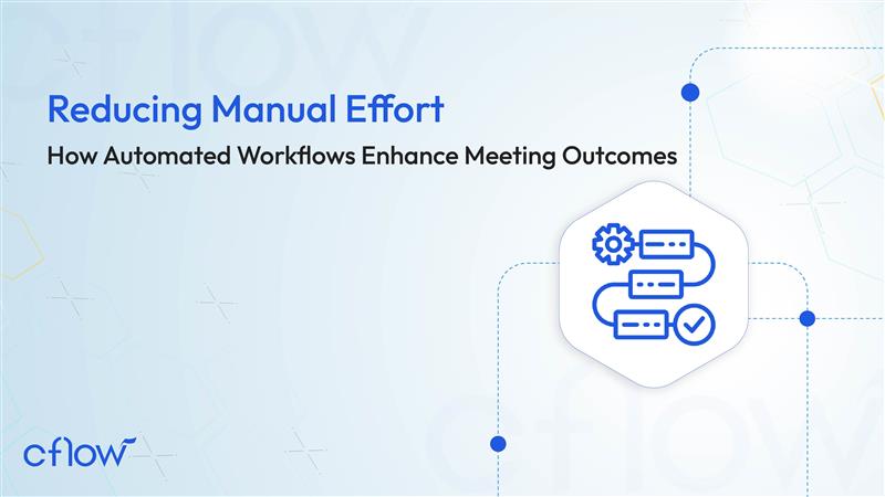reducing manual efforts