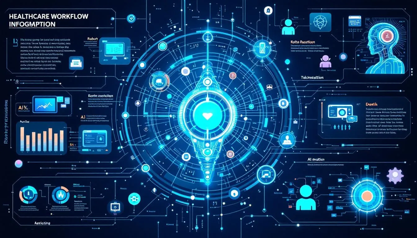 futuristic ai voice assistant healthcare workflow automation